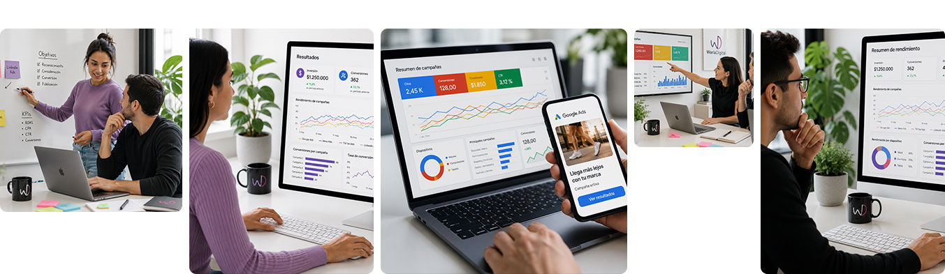 Agencia digital, analytics, google ads, meta ads, linkedin ads, tiktokads